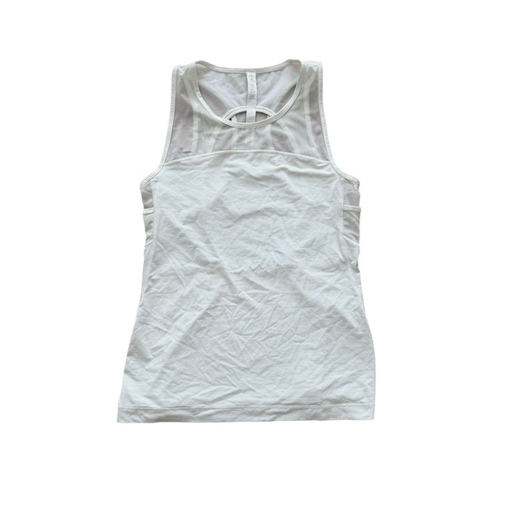 Lululemon Home Stretch White Tank Top Women 6 - Picture 3 of 8